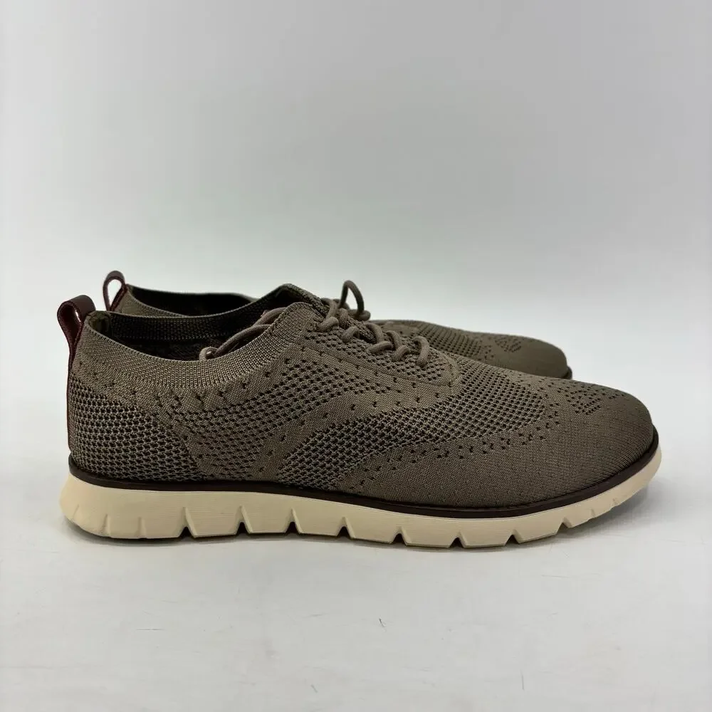 Speed Mate Men's Size 10 Sneakers Comfort Tan Lace Up Shoes